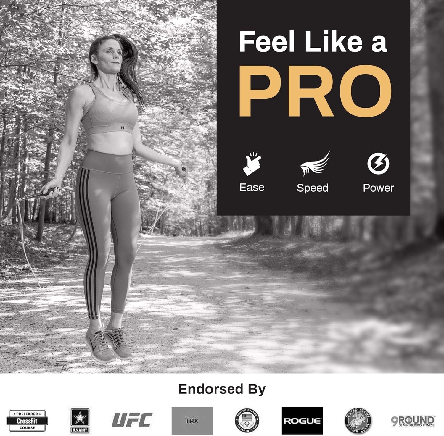 Rope Master Adjustable Jump Rope with Neoprene Grip for Ultimate Speed Training