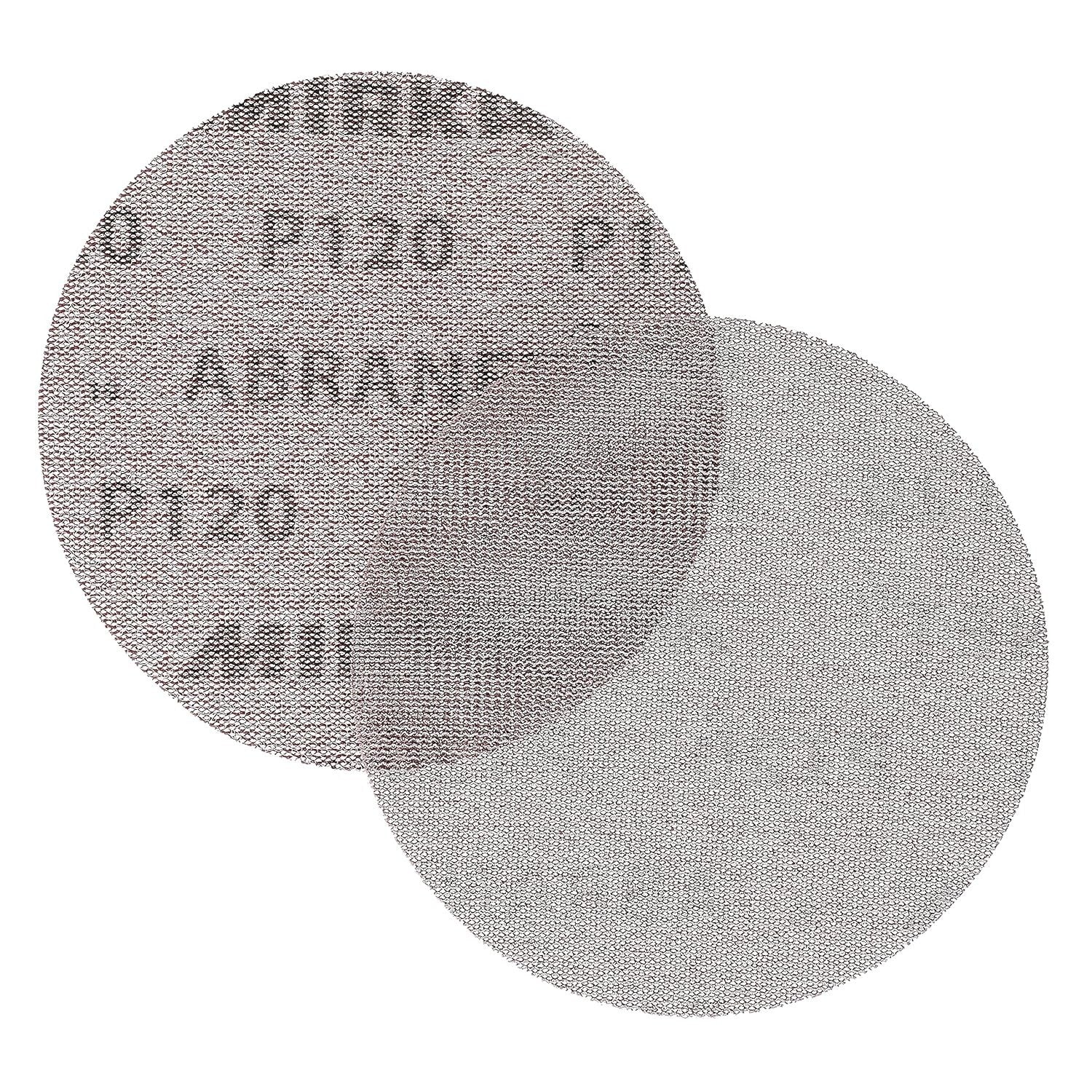Efficient Abranet Sanding Discs 5" with P120 Grit - 50 Pack for Clean Workspaces