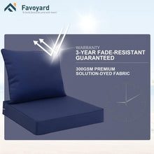 Load image into Gallery viewer, Elegant 24x24 Inch Outdoor Seat Cushion - Waterproof, Fade-Proof &amp; Comfortable