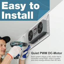 Load image into Gallery viewer, Stainless Steel Crawlspace Ventilator with Programmable Humidity Control - 48 dB