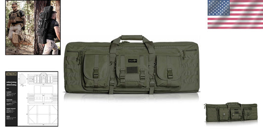 Veteran-Owned Tactical 42-Inch Double Rifle Case - Ultimate Firearm Protection