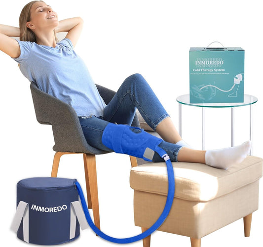 Ergonomic Cold Therapy System with 7 Programs for Knee Pain Relief and Swelling