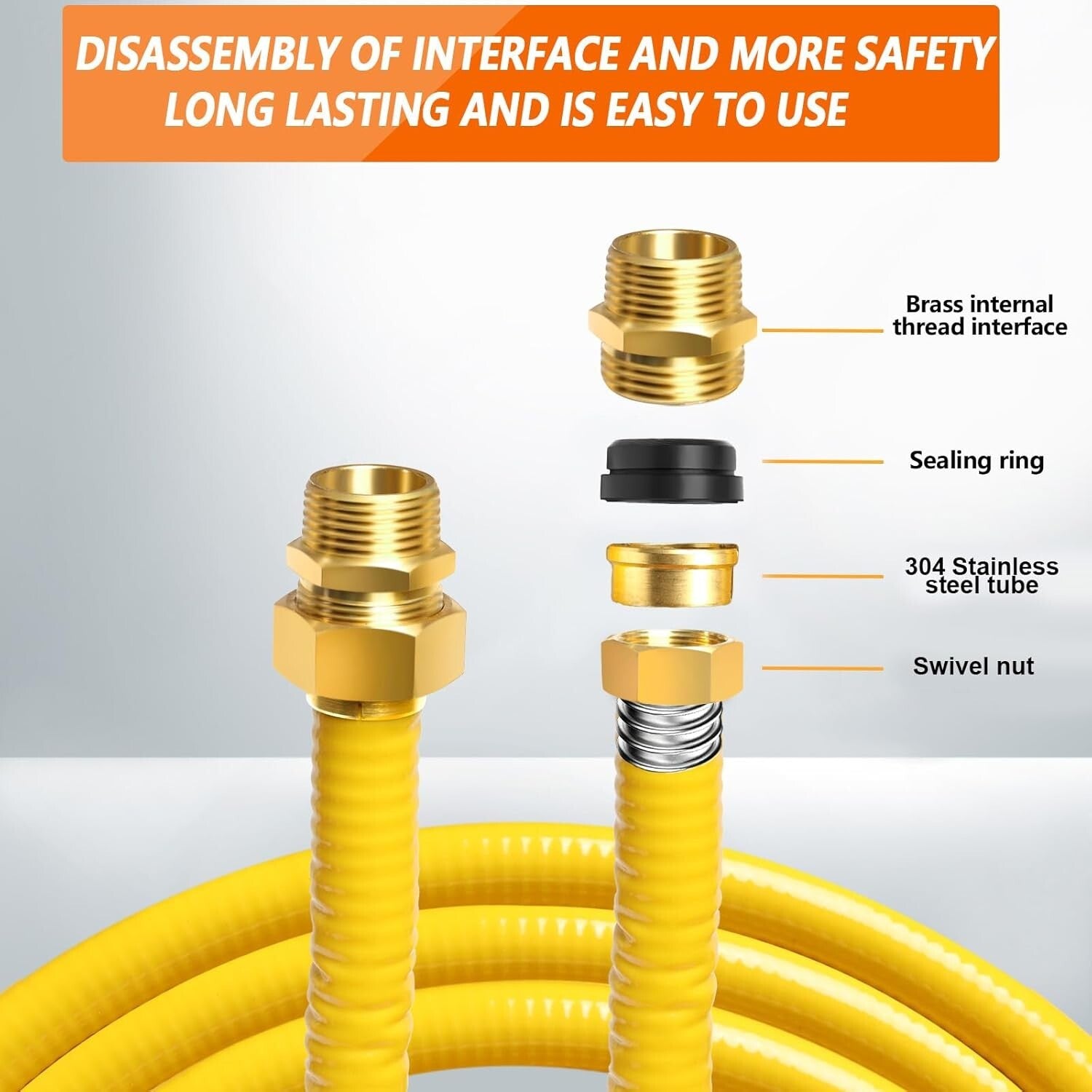 High-Capacity 70ft Stainless Steel Gas Pipe for Safe Natural Gas Applications