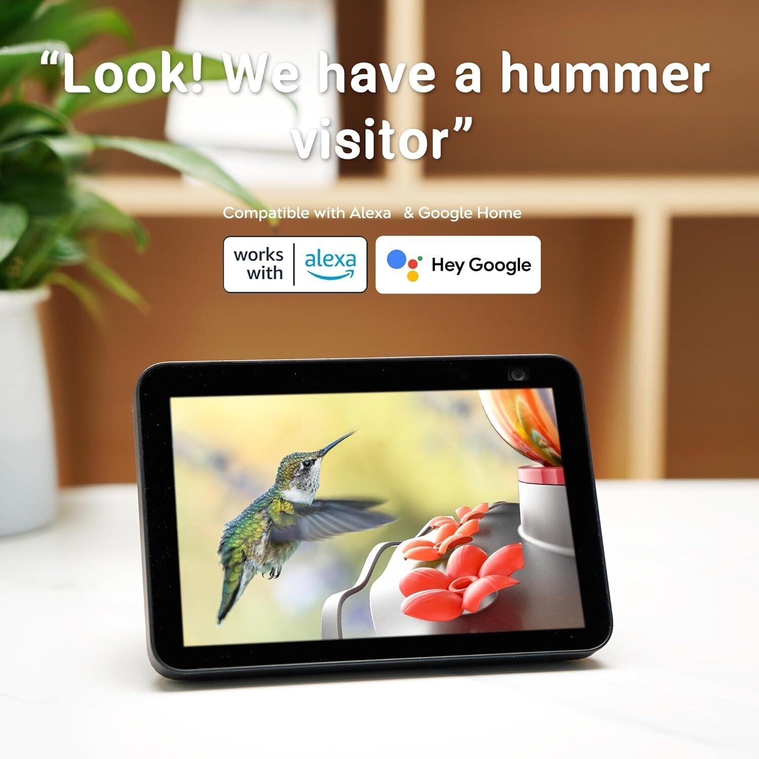 AI-Powered Hummingbird Feeder with Leakproof Design & Instant Alerts - 150° View