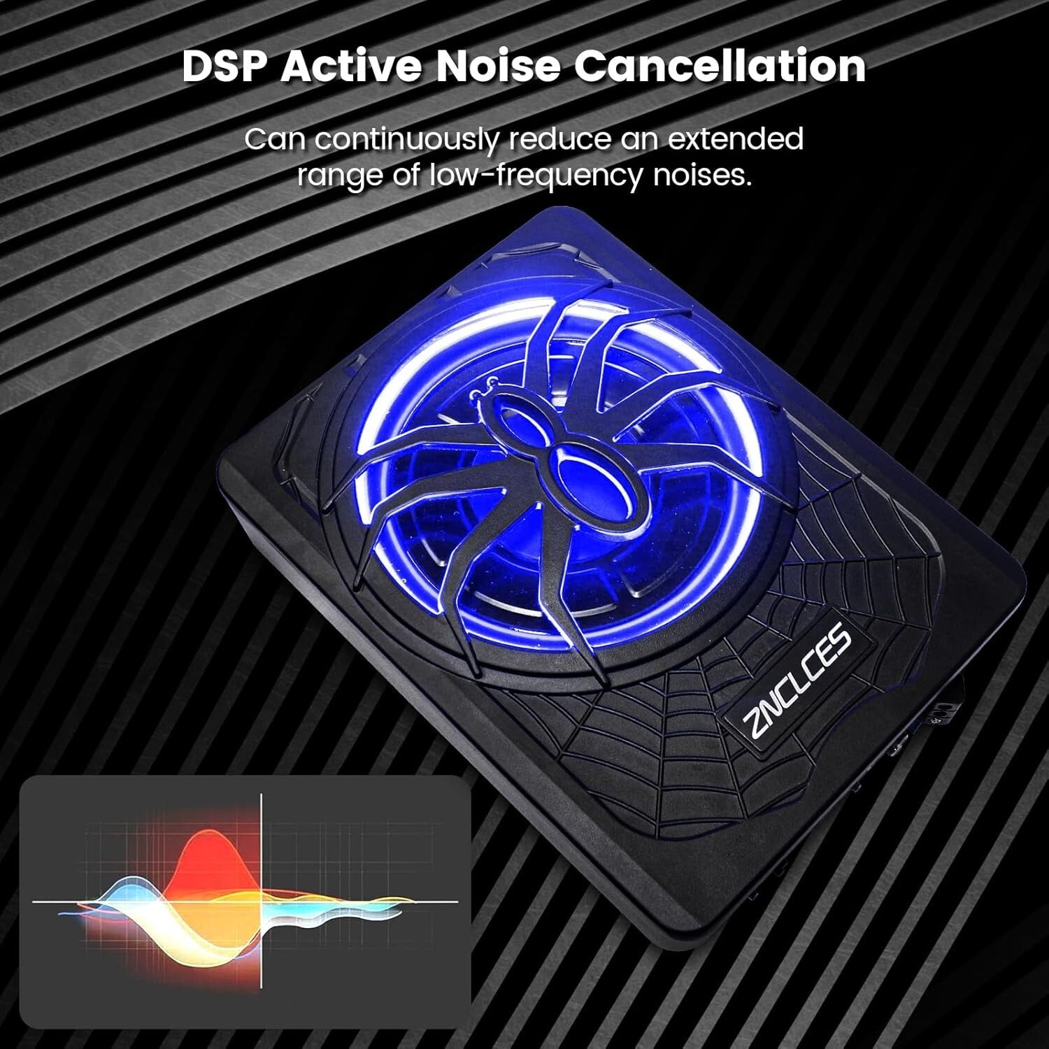 High-Performance 10" 1200W Under Seat Subwoofer – Immersive Audio Experience