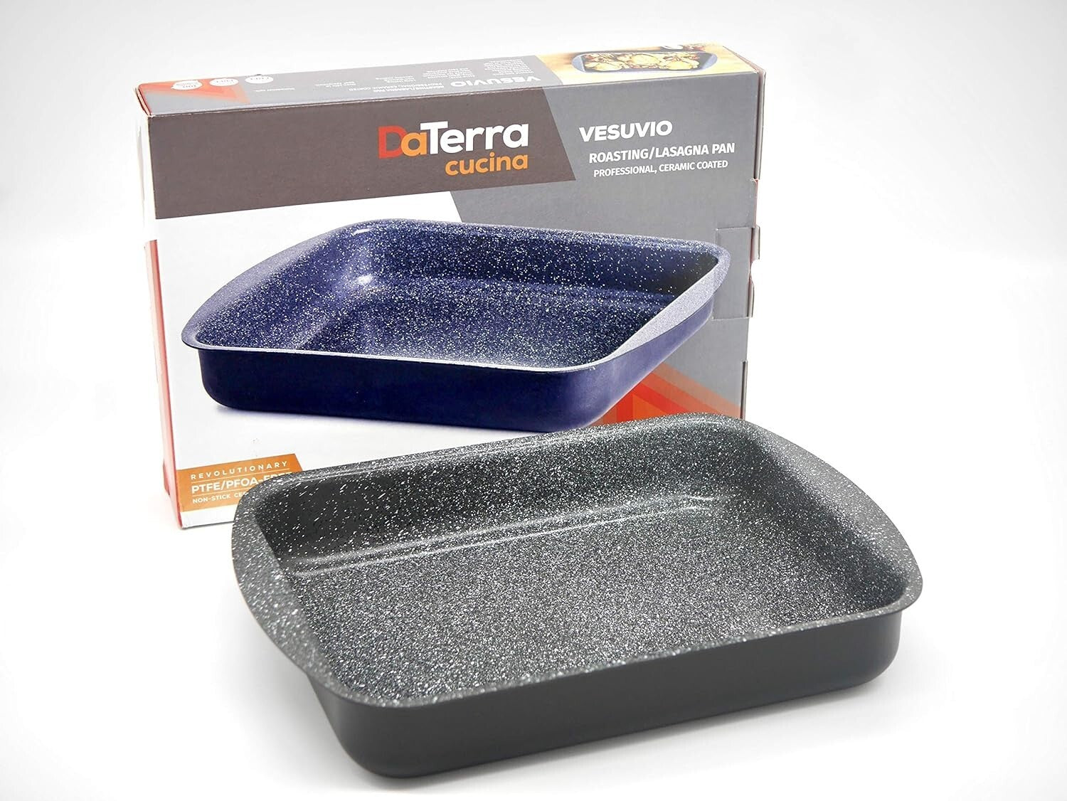 Deep Nonstick Ceramic Roasting Tray - Perfect for Family Feasts & Basting