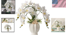 Load image into Gallery viewer, Lifelike Faux Orchid in White Pot - Ideal for Indoor Decoration and Centerpieces