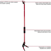 Load image into Gallery viewer, Classic Red Extendable Pruning Tool: Durable Bypass Blade with Cut 'n Hold