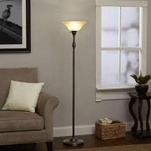 Load image into Gallery viewer, Etched Alabaster Replacement Glass Shade for Torchiere &amp; Pendant Lights - 15.5"
