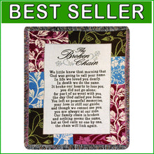 Load image into Gallery viewer, 50x60-Inch Floral Tapestry Throw with Christian Poem - Comforting Memorial Gift