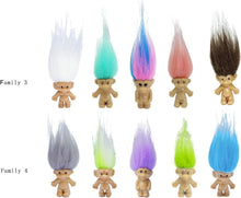 Load image into Gallery viewer, Colorful Mini Troll Dolls Collection - 100pcs PVC Cake Toppers &amp; Party Favors