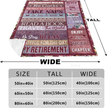 Load image into Gallery viewer, Soft 80x60in Polyester Blanket – Unique Gift for Going Away Celebrations