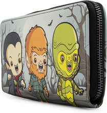 Load image into Gallery viewer, Colorful Faux Leather Zip Wallet with Chibi Design - Perfect for Everyday Use