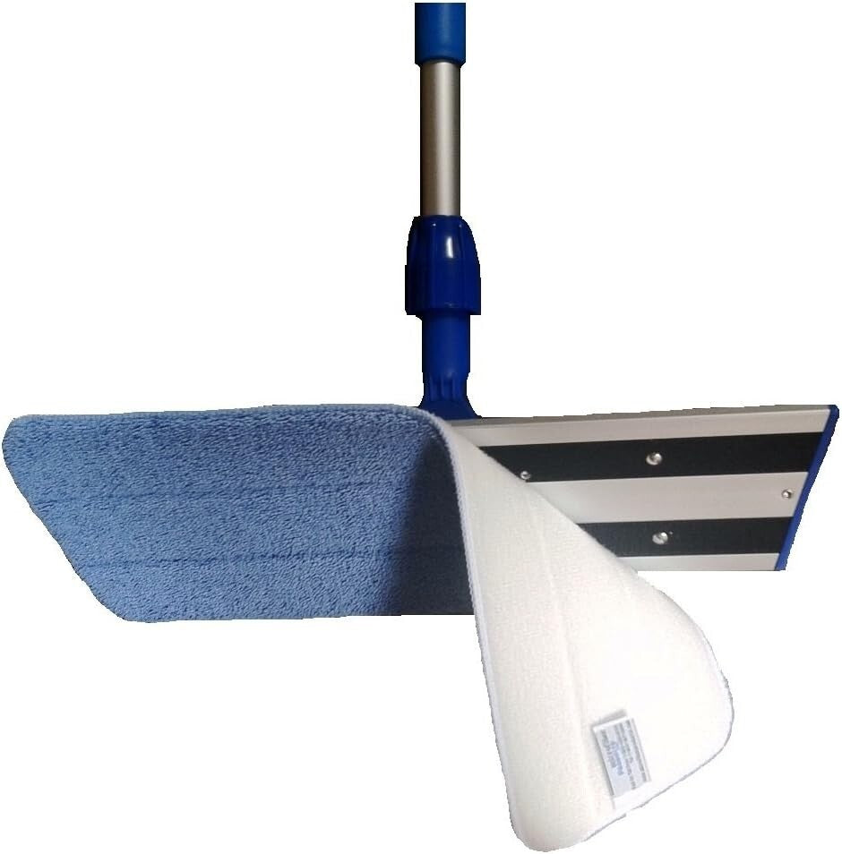 Efficient 16" Microfiber Cleaning Mop with Easy-to-Wash Pads & Aluminum Handle