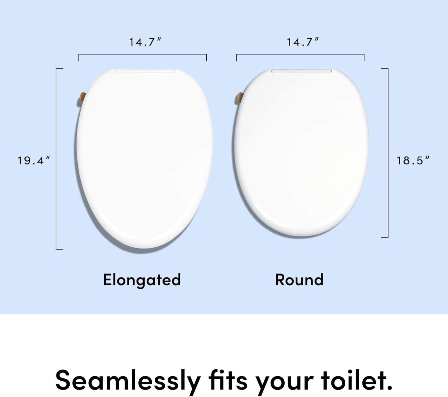 Elegant Non-Electric Bidet Seat with Self-Cleaning Nozzles – White/Bamboo