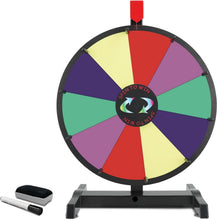 Load image into Gallery viewer, Vibrant 15" Tabletop Prize Wheel with Slip-Resistant Base &amp; Erasable Surface