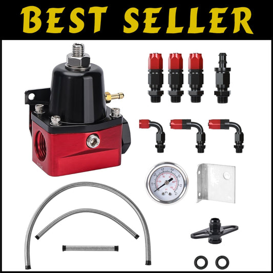 Dual Compatibility 6AN EFI Bypass Fuel Regulator - 30 to 70 PSI Adjustable