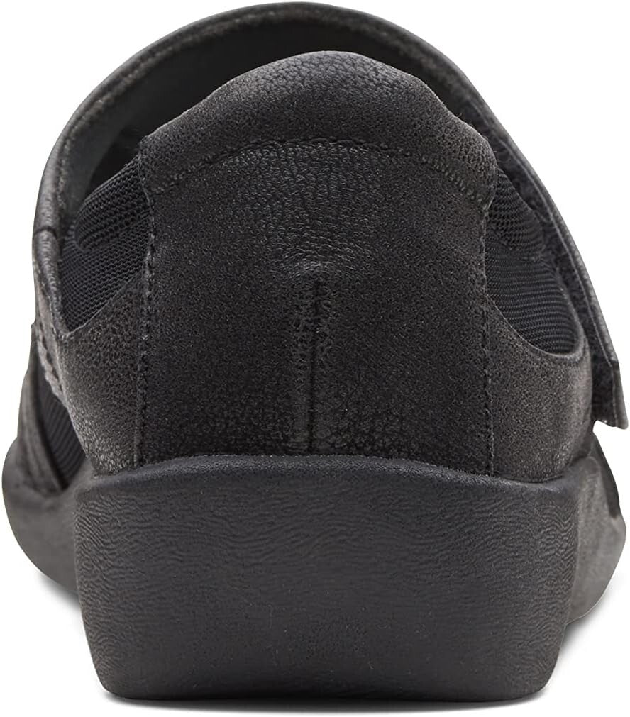 Comfortable Women's Sillian Bella Black Mary Jane Flats | Cloud Steppers Size 8W