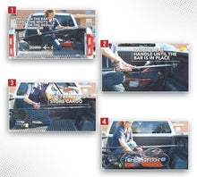 Load image into Gallery viewer, Heavy-Duty Cargo Stabilizer Bar with 60"x24" Net - Ultimate Truck Bed Solution