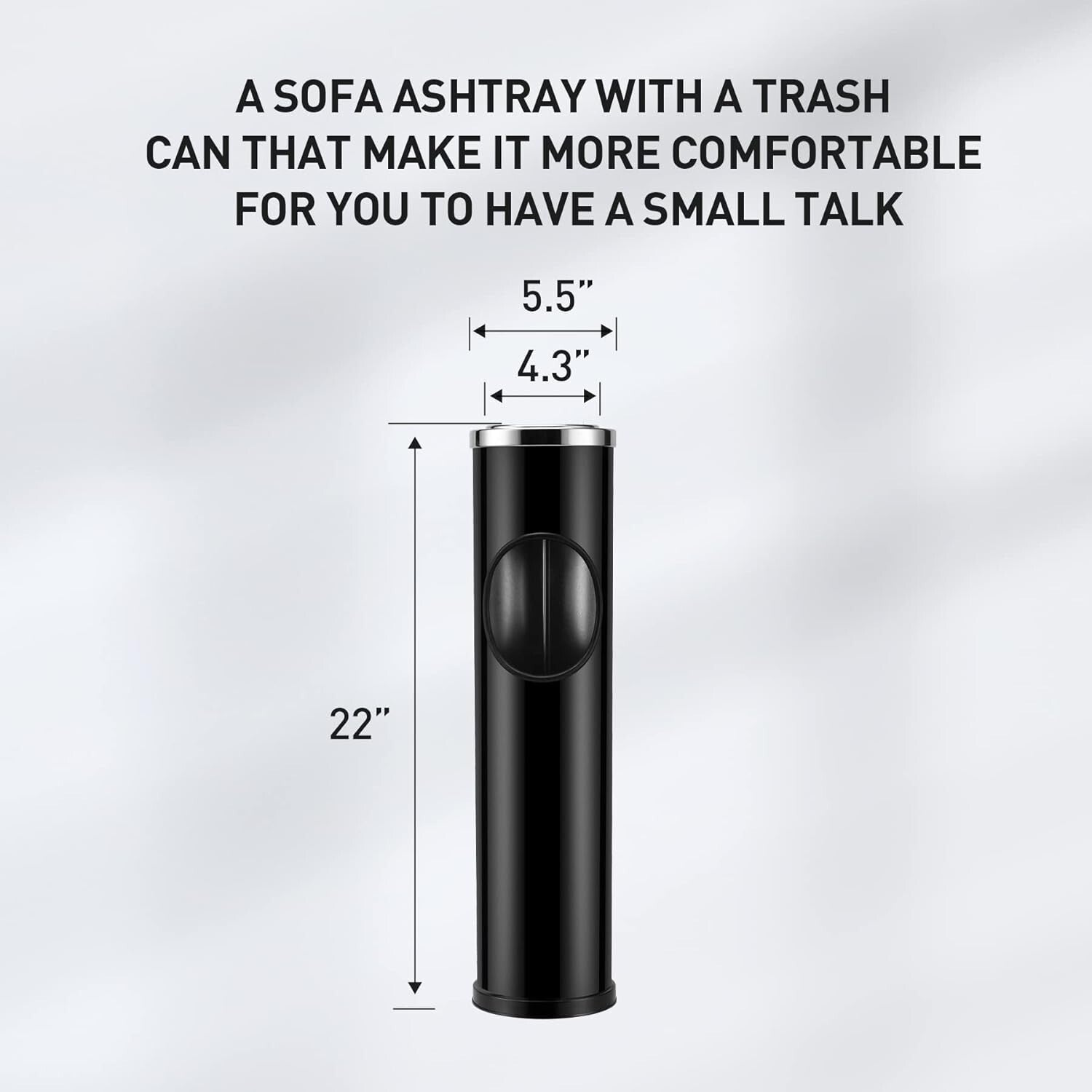 Heavy-Duty Standing Ashtray for Outdoor Use - Elegant Patio Cigarette Disposal
