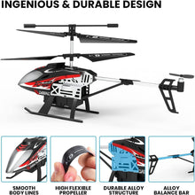 Load image into Gallery viewer, Remote Control Helicopter with 2 Modular Batteries &amp; LED Lights for Night Flying