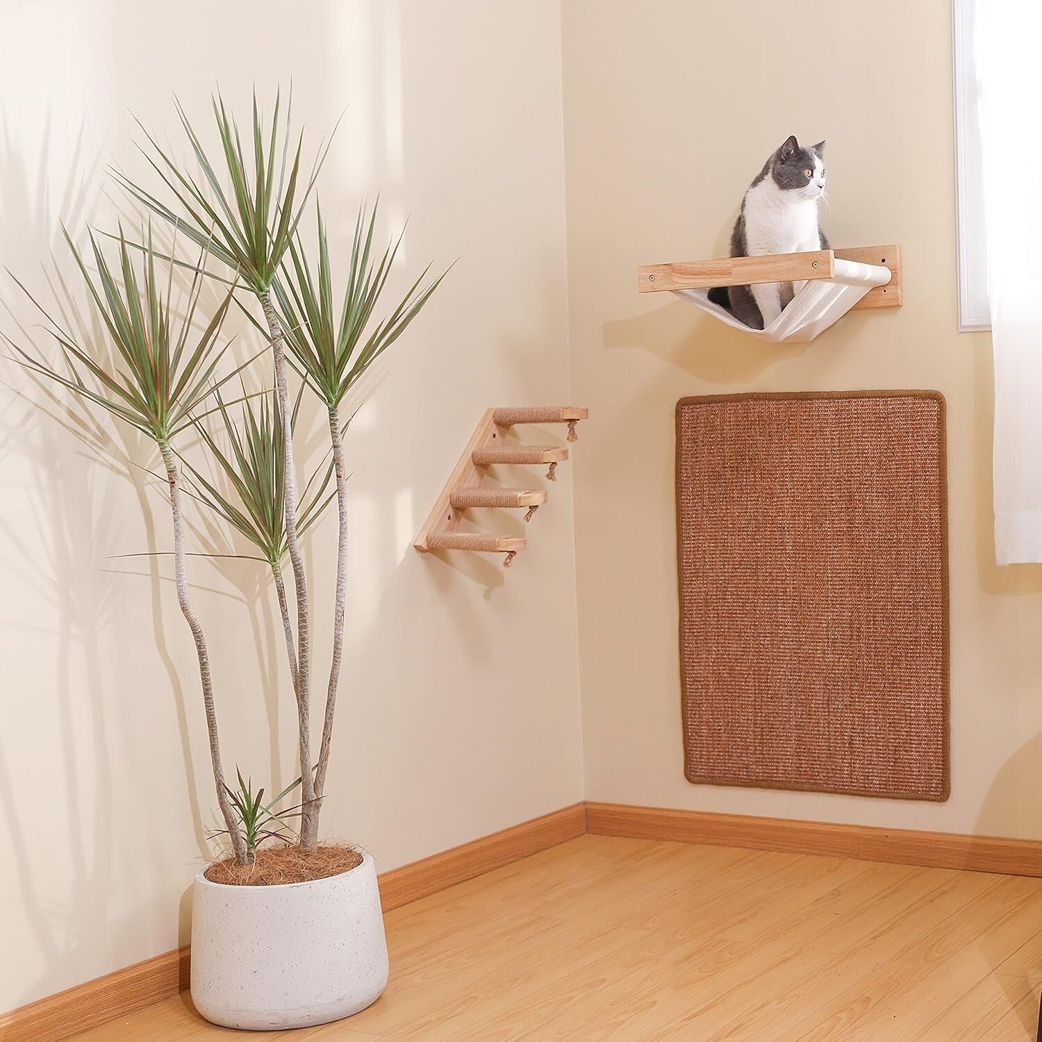 Anti-Skid Cat Scratch Mat - 23.6 x 31.5 Inch Sisal Rug for Furniture Protection