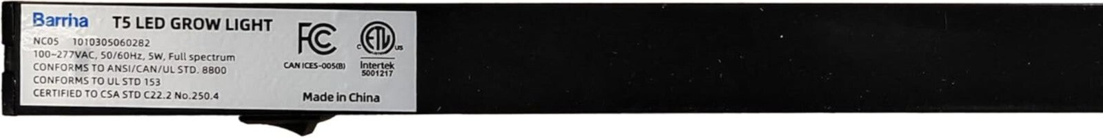 1ft Full Spectrum Grow Light Strips - Modern Yellow LED for Indoor Plant Growth