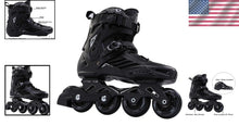 Load image into Gallery viewer, High-Performance Black Inline Skates for Expert Unisex Skating - Size 8.5/9.5