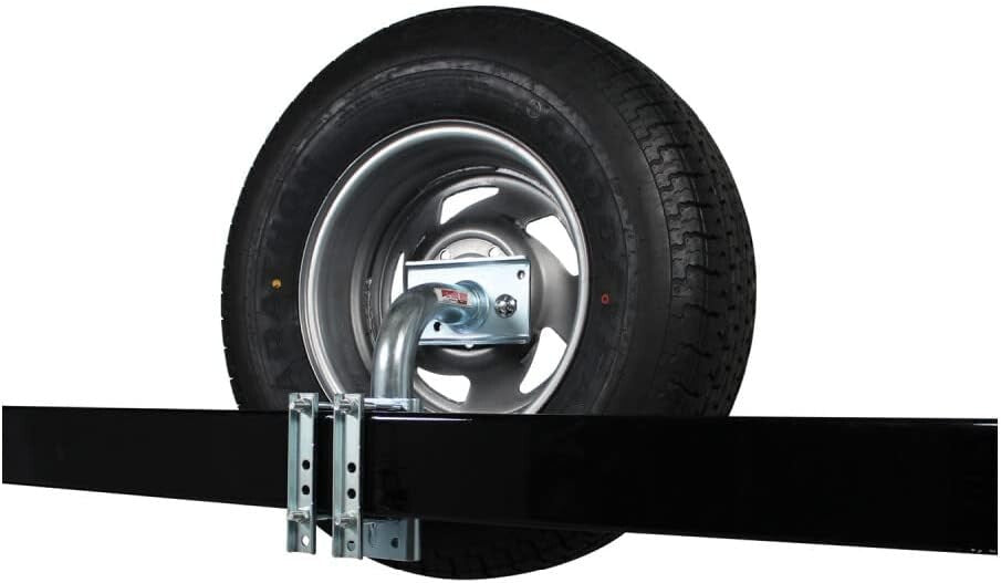 Compact Heavy-Duty Spare Tire Mount for 4, 5, 6 Lug Wheels - 2-Year Warranty