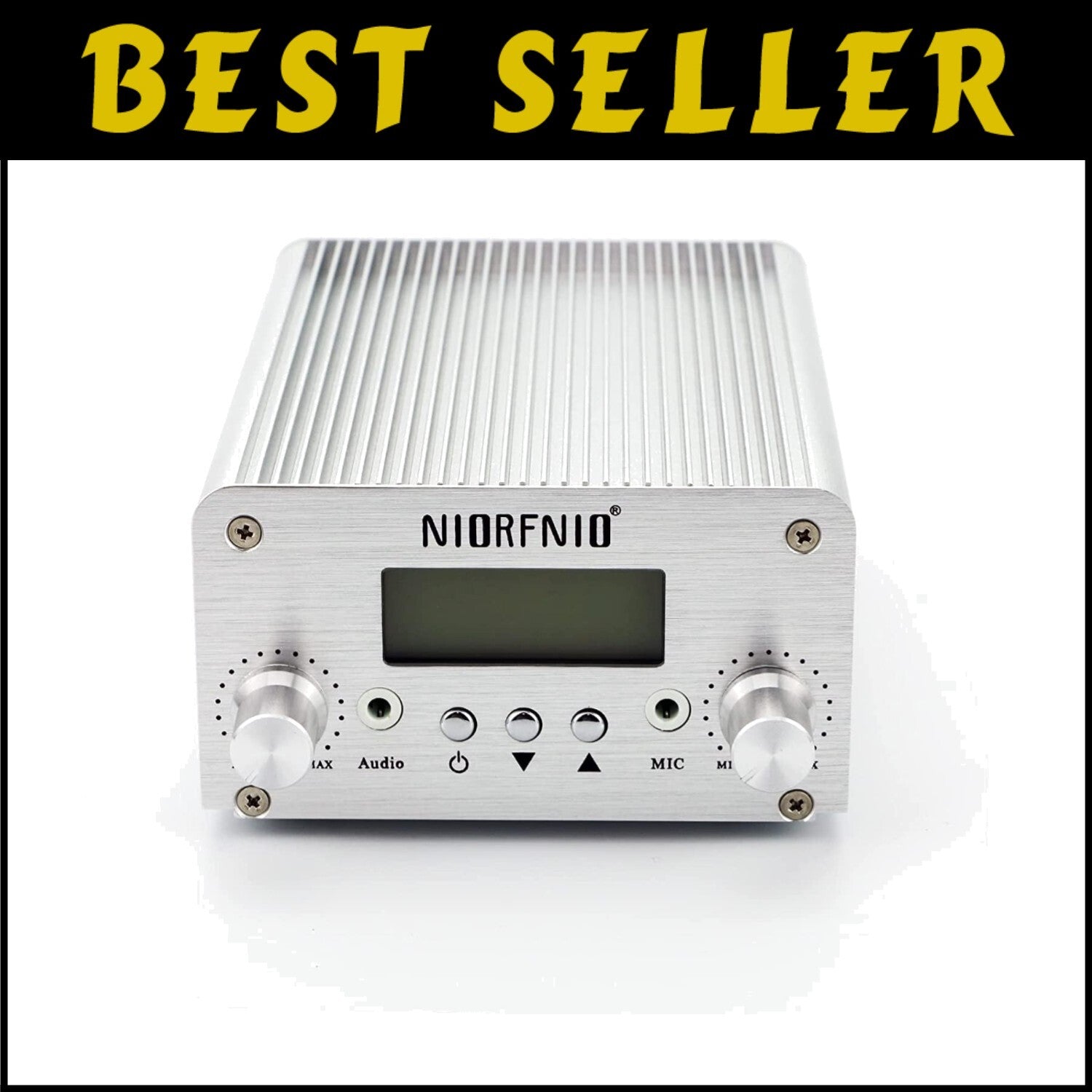 Versatile 15W FM Transmitter with Adjustable Power & Bluetooth Connectivity