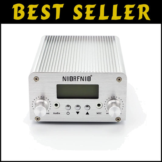 Versatile 15W FM Transmitter with Adjustable Power & Bluetooth Connectivity