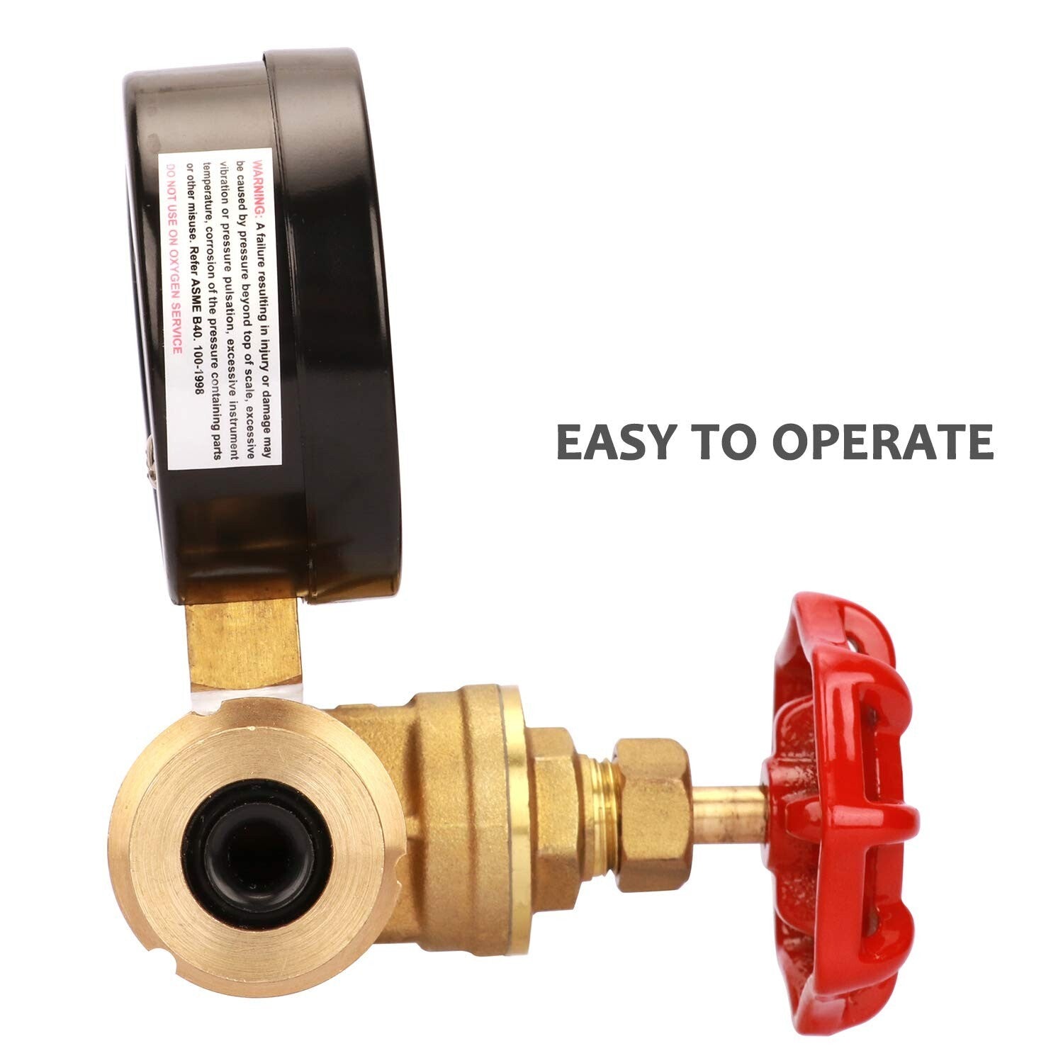 Dual Measurement Water Pressure Gauge & Flow Meter Assembly, 0-160 PSI, 0-13 GPM