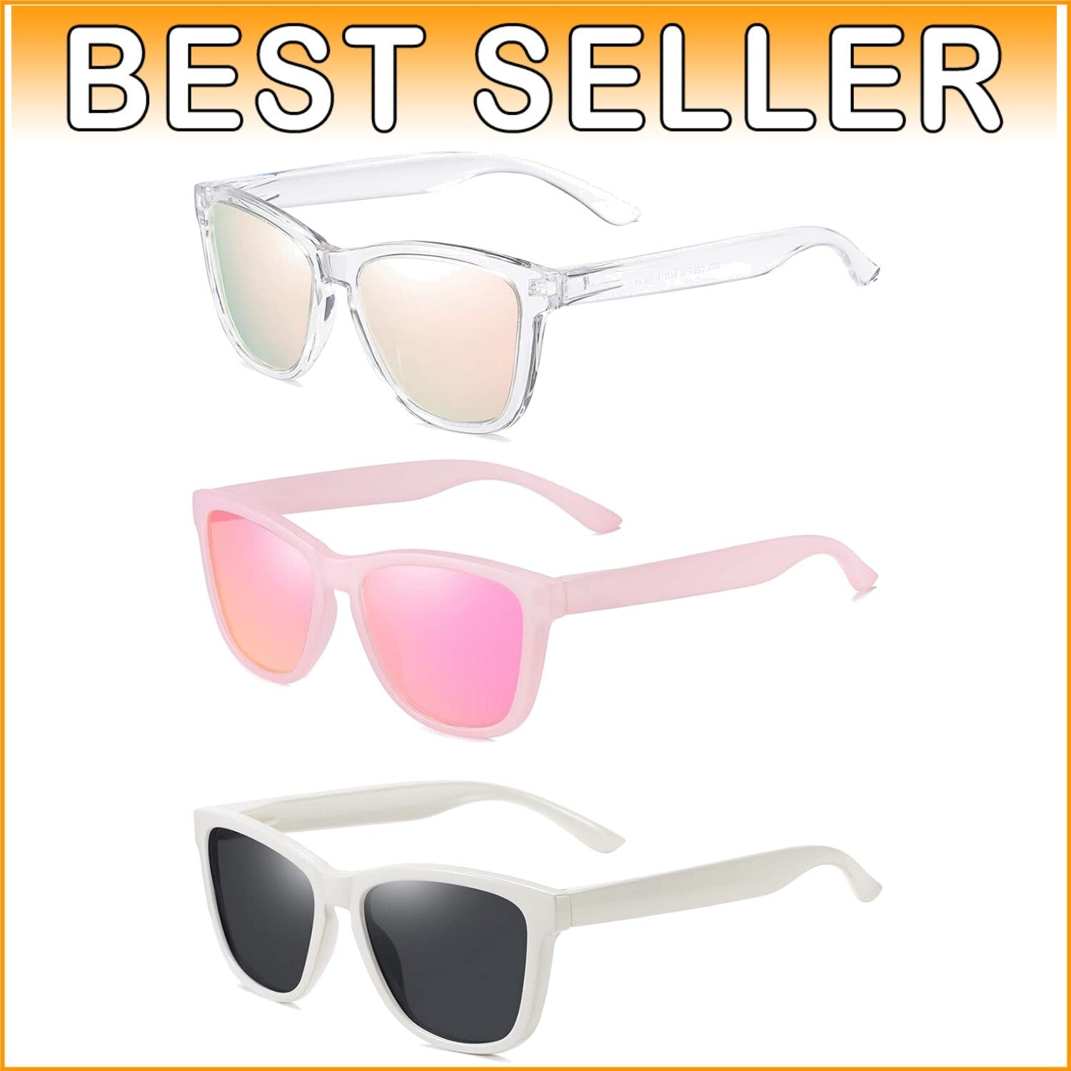 Classic Women’s Polarized Sunglasses Set - Retro Design & Gift Options Included
