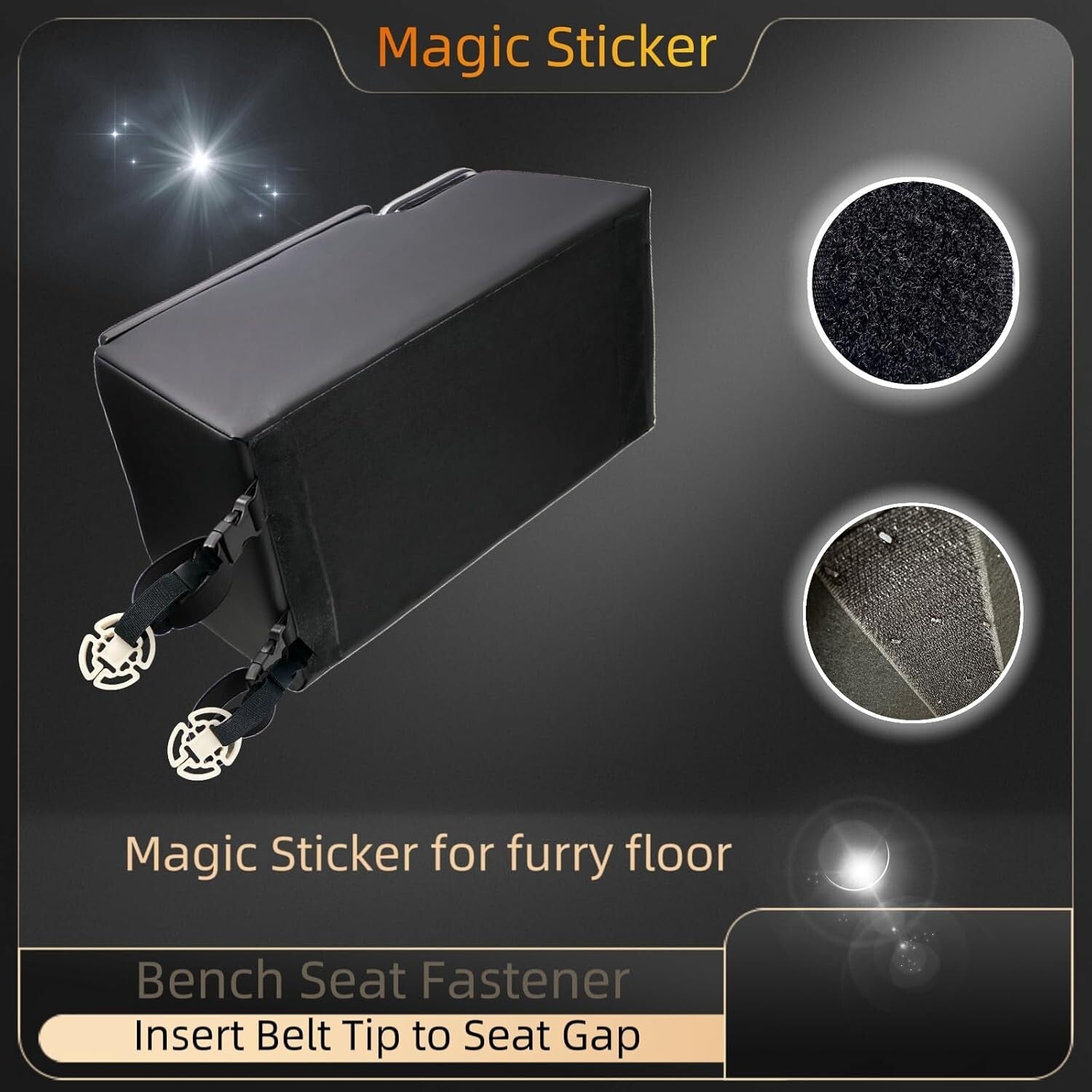 Stylish Armrest Storage Box with Wireless Charge & Dual Cup Holders for Vehicles