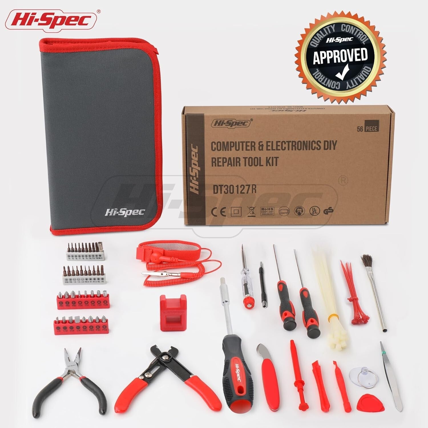 Comprehensive Electronics Repair Tool Kit: 56-Pc Precision Set for Devices