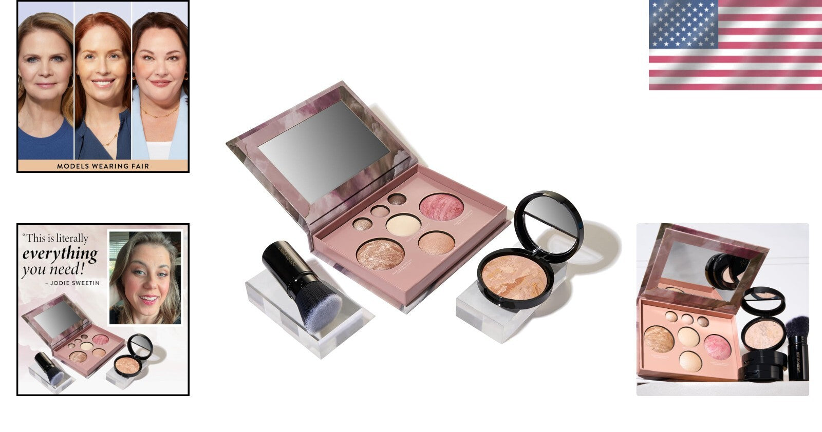 Baked Makeup Starter Kit: Full Face Palette & Balance-n-Brighten Foundation