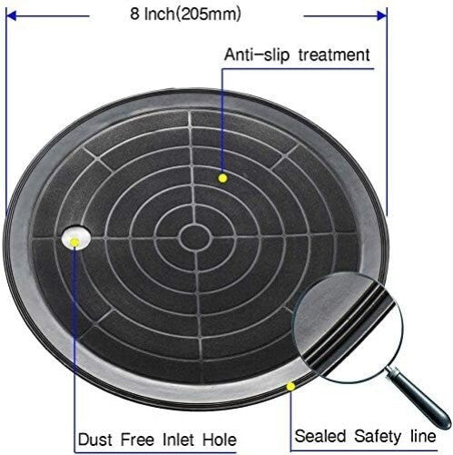 Durable 8" Vacuum Suction Cup with Brass Pump - Safe Heavy Material Lifting