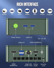 Load image into Gallery viewer, Powerful Intel N150 Mini PC, 16GB RAM &amp; 512GB SSD - Ideal for Business &amp; Home
