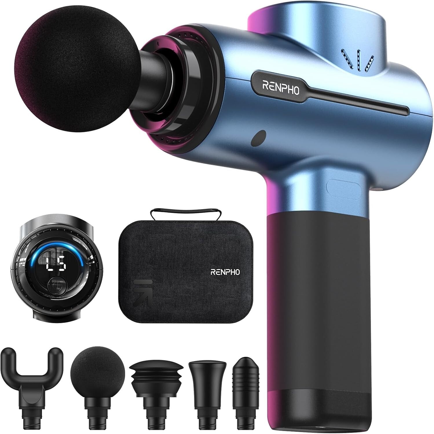 Athlete’s Choice: Compact Massage Gun with 5 Attachments for Total Body Relief