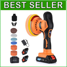 Load image into Gallery viewer, Portable 21V Car Detailing Polishing Machine with 18 PCS Accessories Included