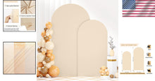 Load image into Gallery viewer, High-Quality Stretchy Beige Arch Cover - Perfect for Bridal Showers &amp; Birthdays