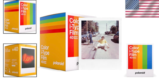 40 Classic White Framed Instant I-Type Film - Your Creative Photography Solution