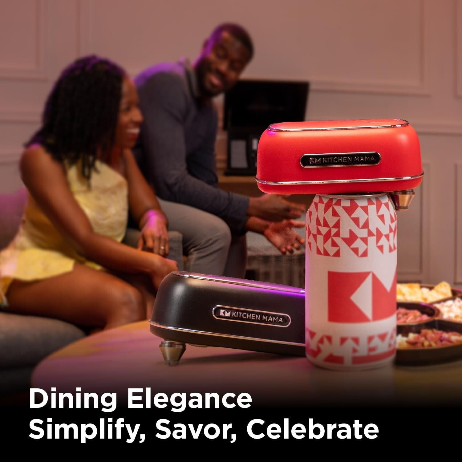 Elegant Orbit One Automatic Can Opener - Smooth Edge, Professional Blade Design