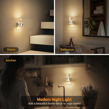 Load image into Gallery viewer, 2 Pack Adjustable Brightness LED Night Lights with Automatic Light Sensor