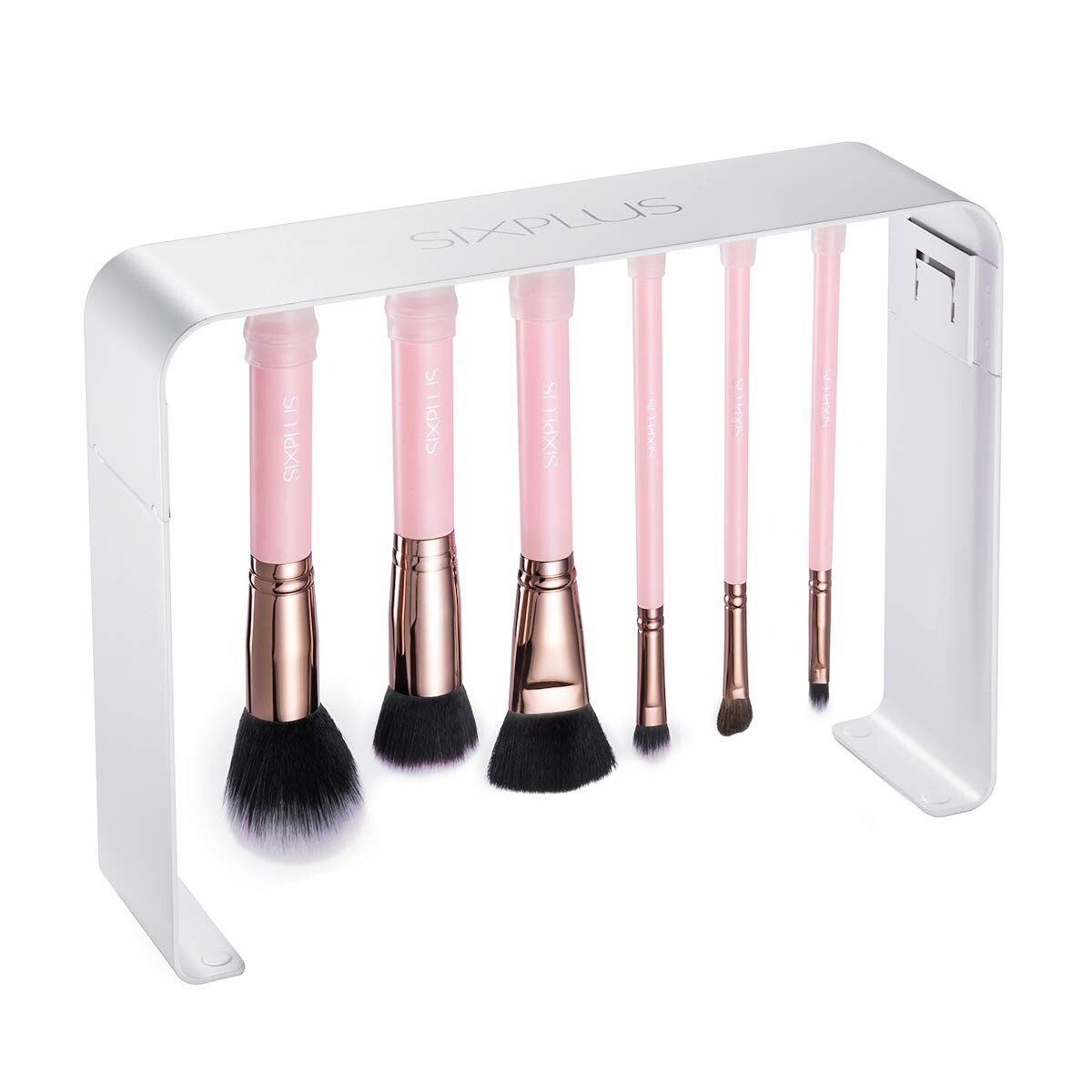 Travel-Friendly 15-Piece Pink Makeup Brushes - All Skin Types, Elegant Gift