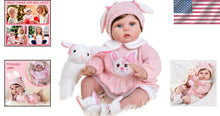 Load image into Gallery viewer, Realistic Newborn Baby Girl Doll with Accessories - Perfect Gift for Kids 3+