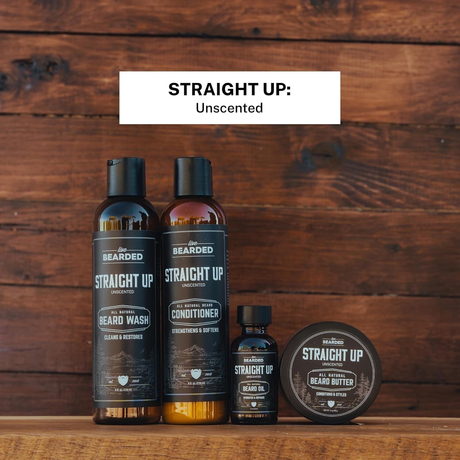 Luxurious 4-Step Beard Grooming Set - Moisturizer, Oil, and Butter Included