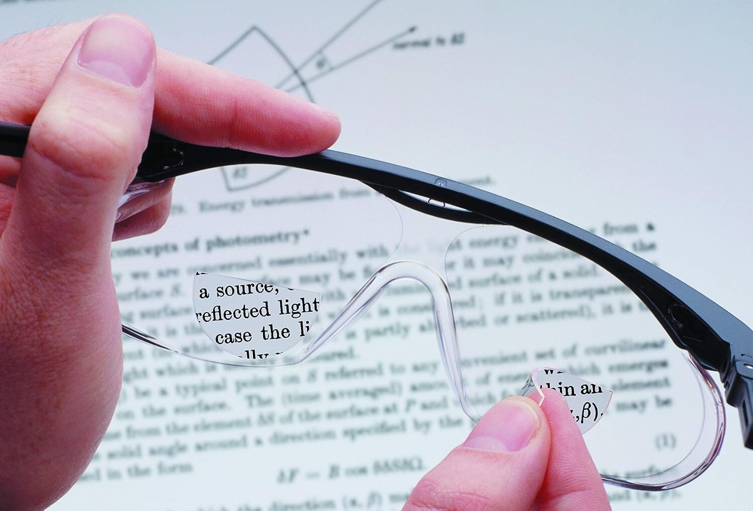 Hydrotac Self-Adhesive Bifocal Reading Lenses – Universal Fit for All Glasses