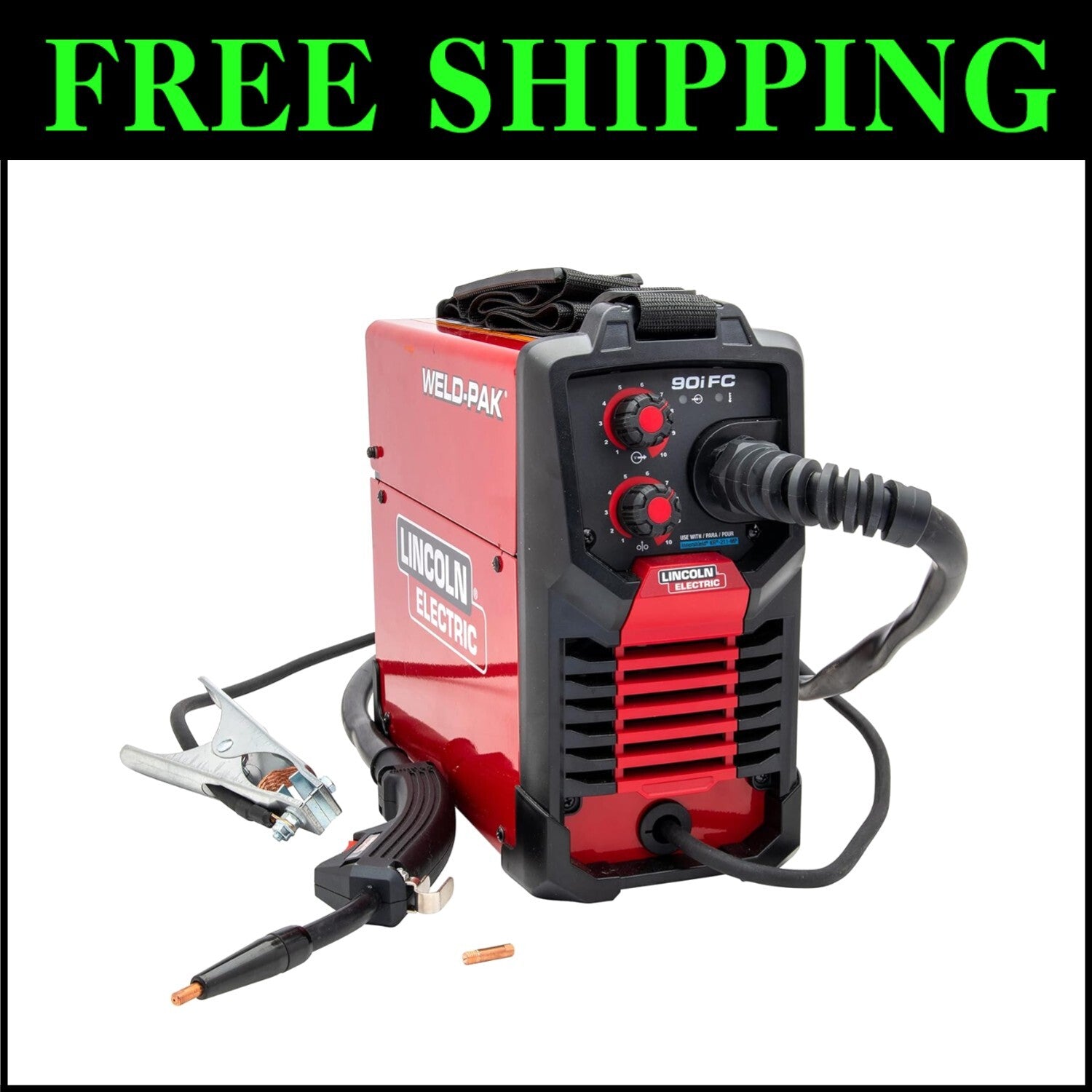 90i FC Flux Wire Welder - Compact & Portable for DIY Projects and Home Repairs