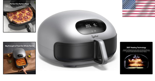 Extra Large 5.6 Quart Air Fryer with Non-Stick Ceramic Basket - Quick Meals